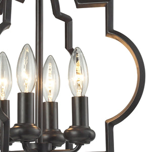 Chandette 14' 4 Light Chandelier in Oil Rubbed Bronze