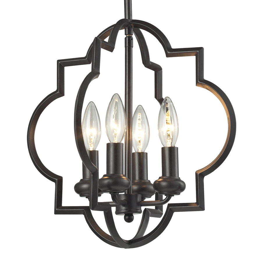 Chandette 14' 4 Light Chandelier in Oil Rubbed Bronze