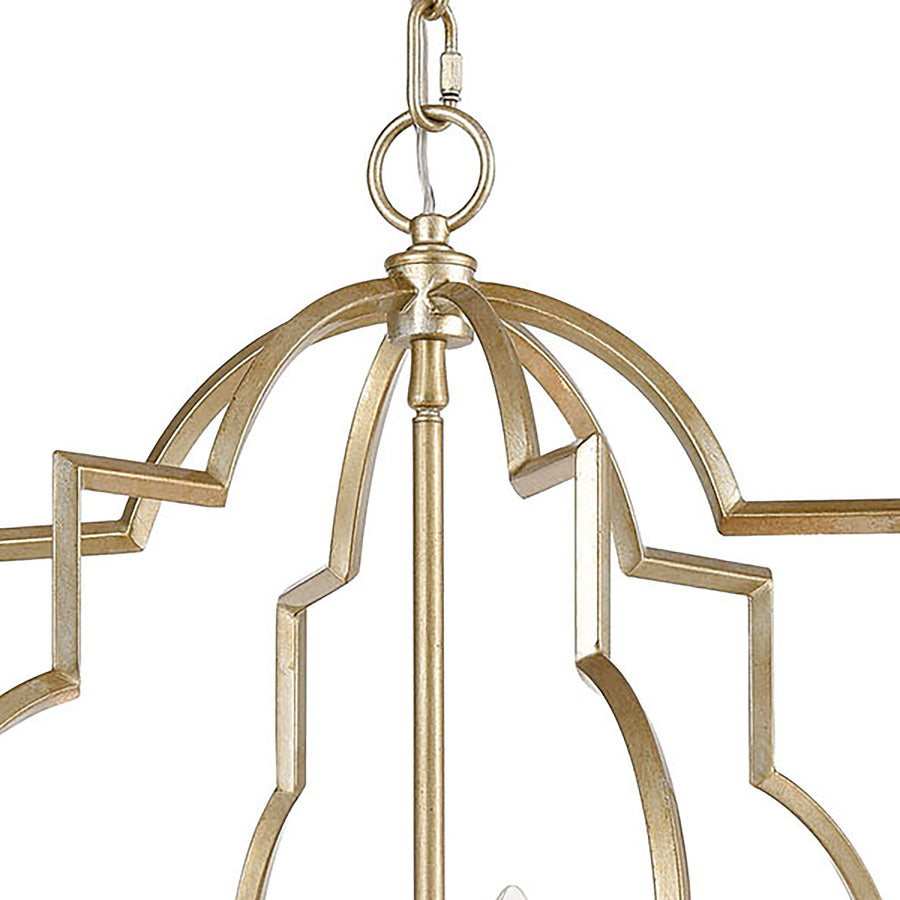 Chandette 22' 6 Light Chandelier in Aged Silver