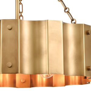 Clausten 21' 4 Light Chandelier in Brass