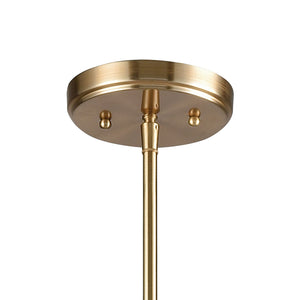 Delphine 28' 6 Light Chandelier in Satin Brass