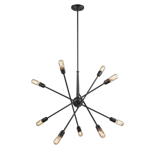 Delphine 33' 10 Light Chandelier in Oil Rubbed Bronze