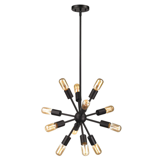 Delphine 16" 12 Light Chandelier in Oil Rubbed Bronze