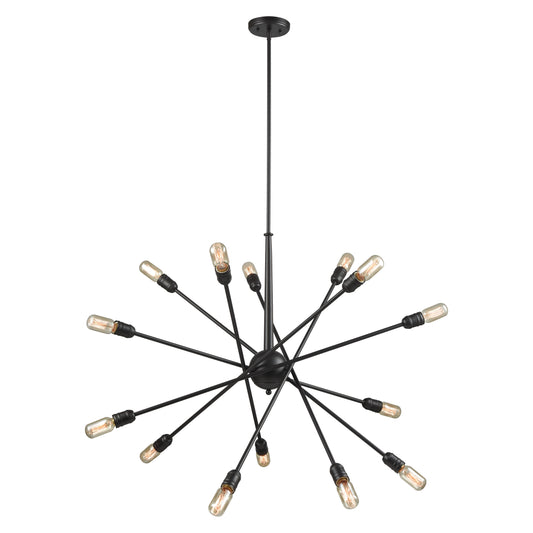 Delphine 38" 14 Light Chandelier in Oil Rubbed Bronze