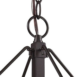 Diffusion 25' 4 Light Chandelier in Oil Rubbed Bronze