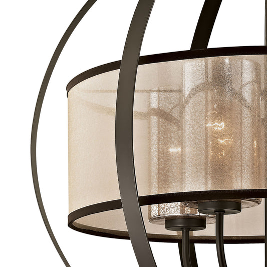 Diffusion 27" 4 Light Chandelier in Oil Rubbed Bronze