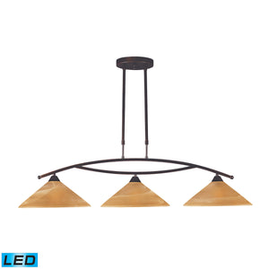 Elysburg 43' 3 Light LED Island Light in Aged Bronze