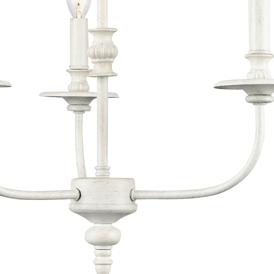 Hartford 18' 3 Light Chandelier in Farmhouse White