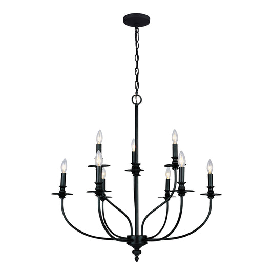 Hartford 29" 9 Light Chandelier in Oil Rubbed Bronze