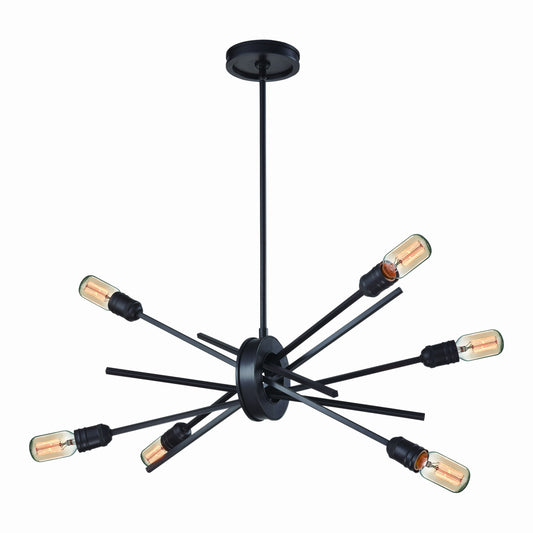 Xenia 22" 6 Light Chandelier in Oil Rubbed Bronze