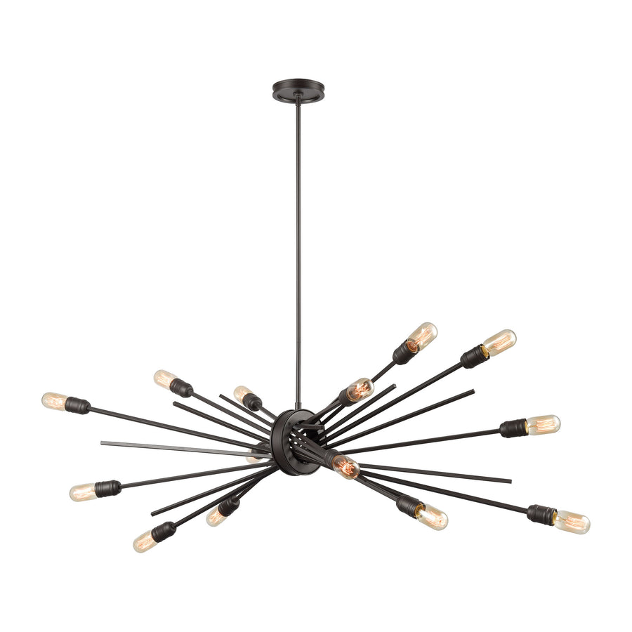 Xenia 54' 14 Light Chandelier in Oil Rubbed Bronze