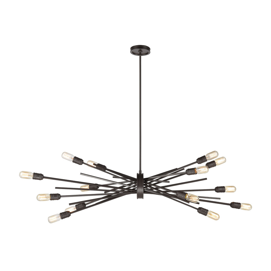 Xenia 54' 14 Light Chandelier in Oil Rubbed Bronze