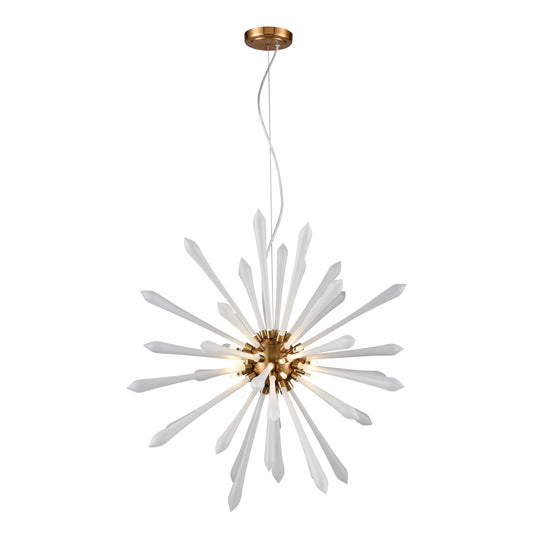 Spiritus 28" 13 Light Chandelier in Aged Brass