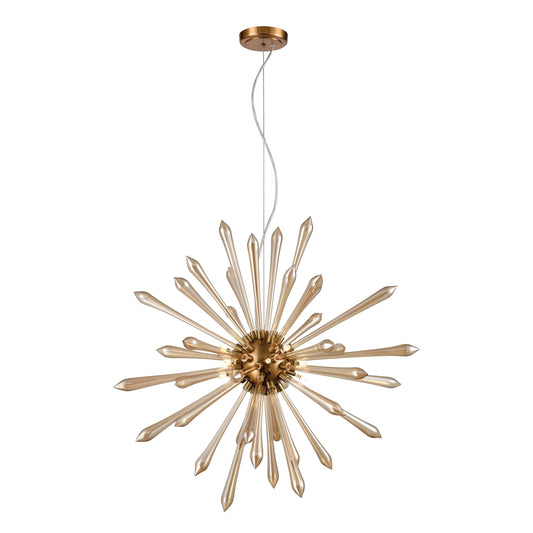 Spiritus 28" 13 Light Chandelier in Amber