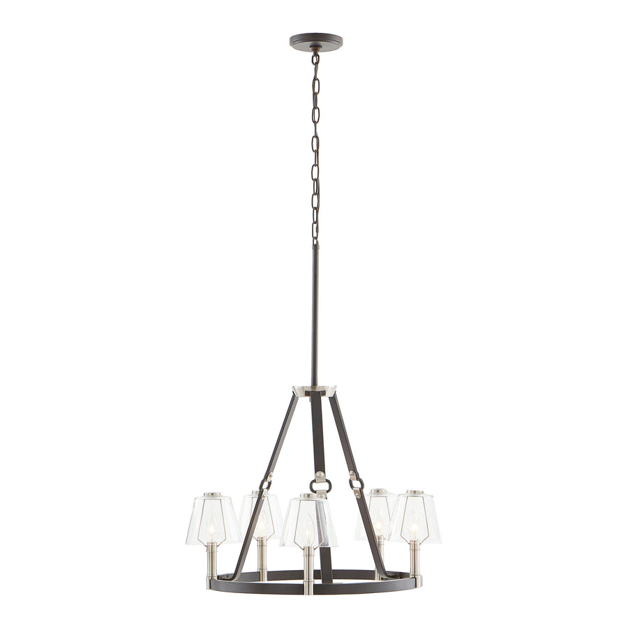 Armstrong Grove 25' 5 Light Chandelier in Espresso