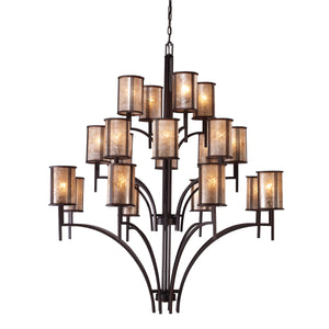 Barringer 50' 20 Light Chandelier in Aged Bronze