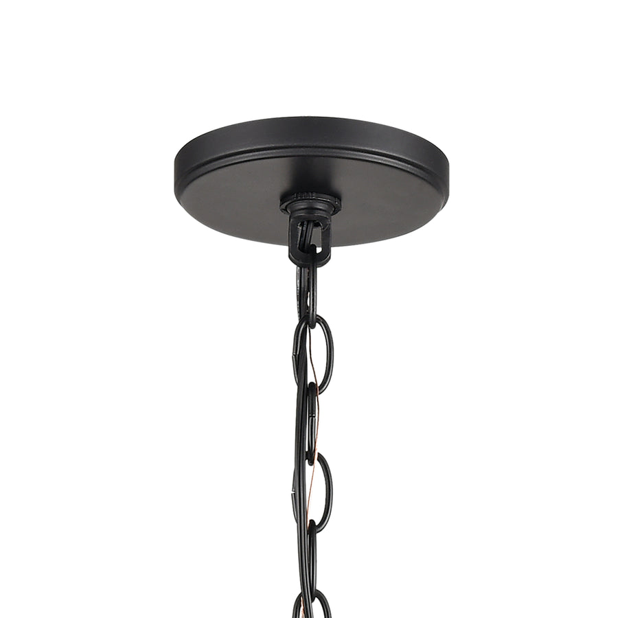 Barrow 22' 6 Light Round Chandelier in Matte Black