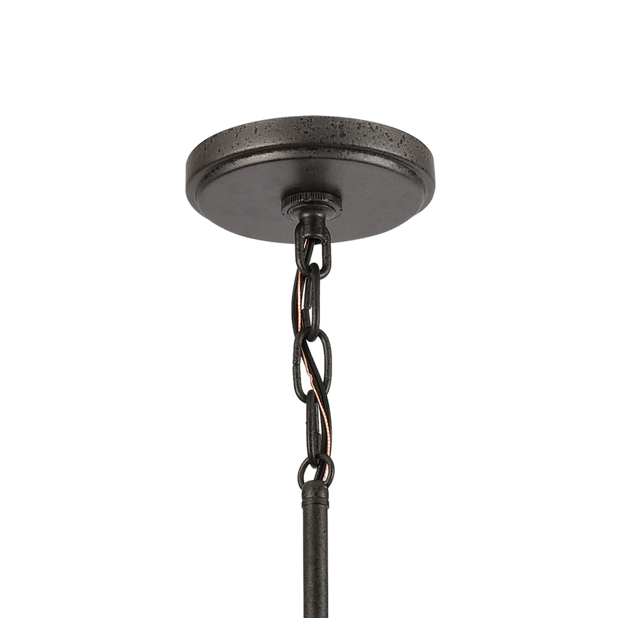 Beaufort 21' 4 Light Chandelier in Anvil Iron