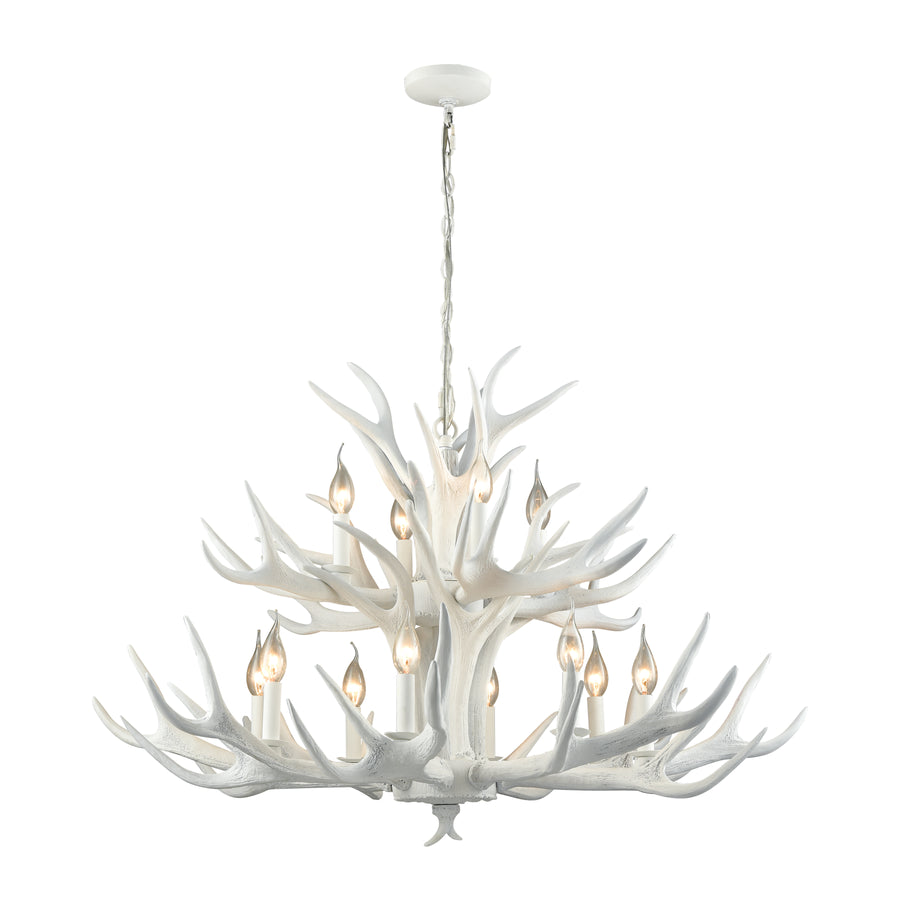 Big Sky 39' 12 Light Chandelier in White