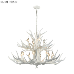 Big Sky 39' 12 Light Chandelier in White