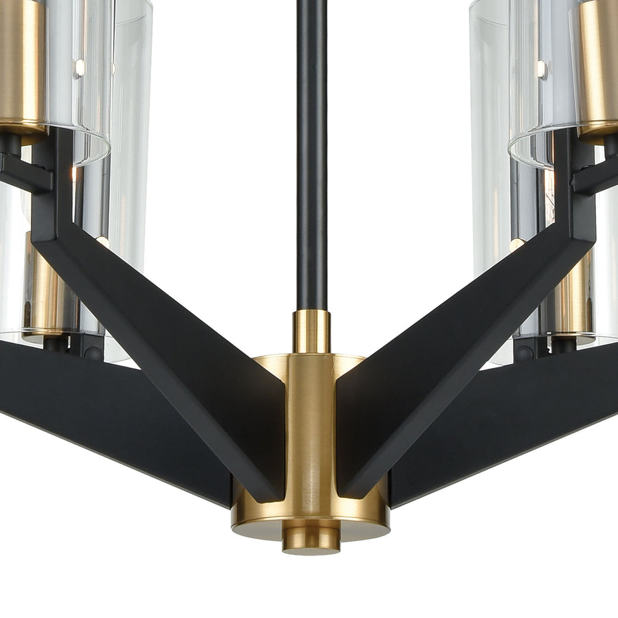 Blakeslee 26' 6 Light Chandelier in Matte Black