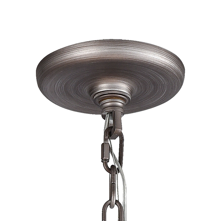 Bradington 23' 6 Light Chandelier in Weathered Zinc