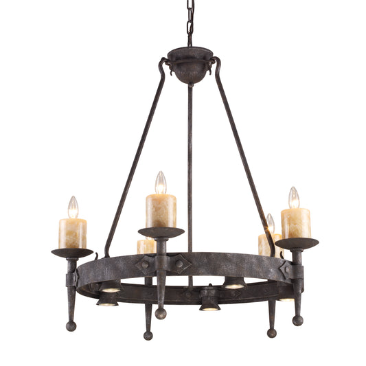 Cambridge 33" 5 Light Chandelier in Moonlit Rust