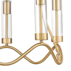 Celsius 27' 6 Light Chandelier in Satin Brass