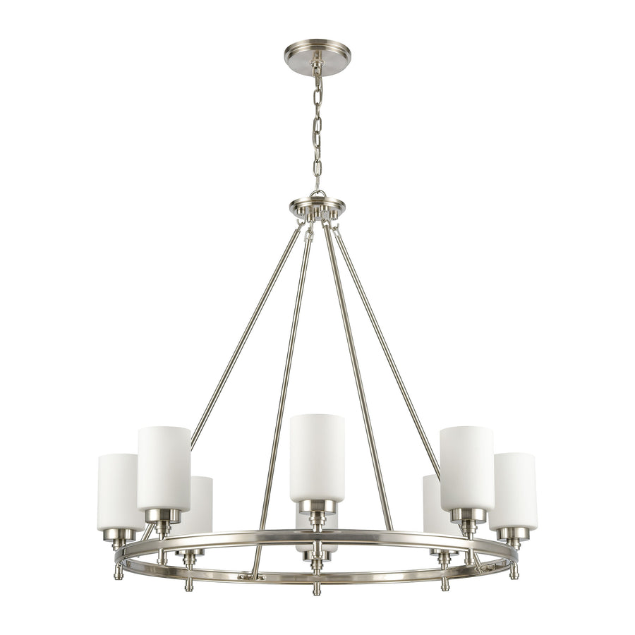 Dawson 33' 8 Light Chandelier in Satin Nickel