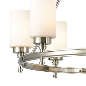 Dawson 33' 8 Light Chandelier in Satin Nickel