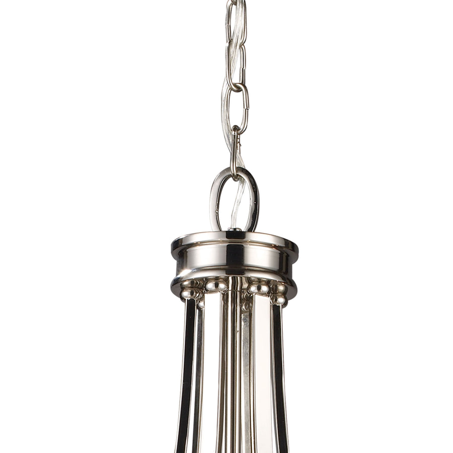 Dione 25' 6 Light Chandelier in Polished Nickel