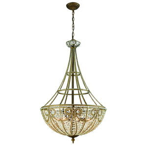 Elizabethan 22' 8 Light Chandelier in Dark Bronze