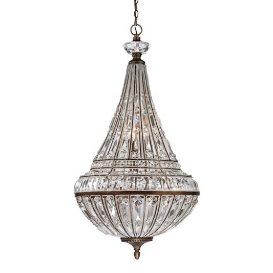 Empire 23" 9 Light Chandelier in Mocha