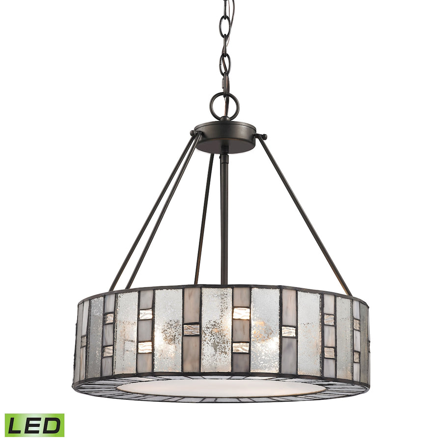 Ethan 18' 3 Light LED Chandelier in Tiffany Bronze