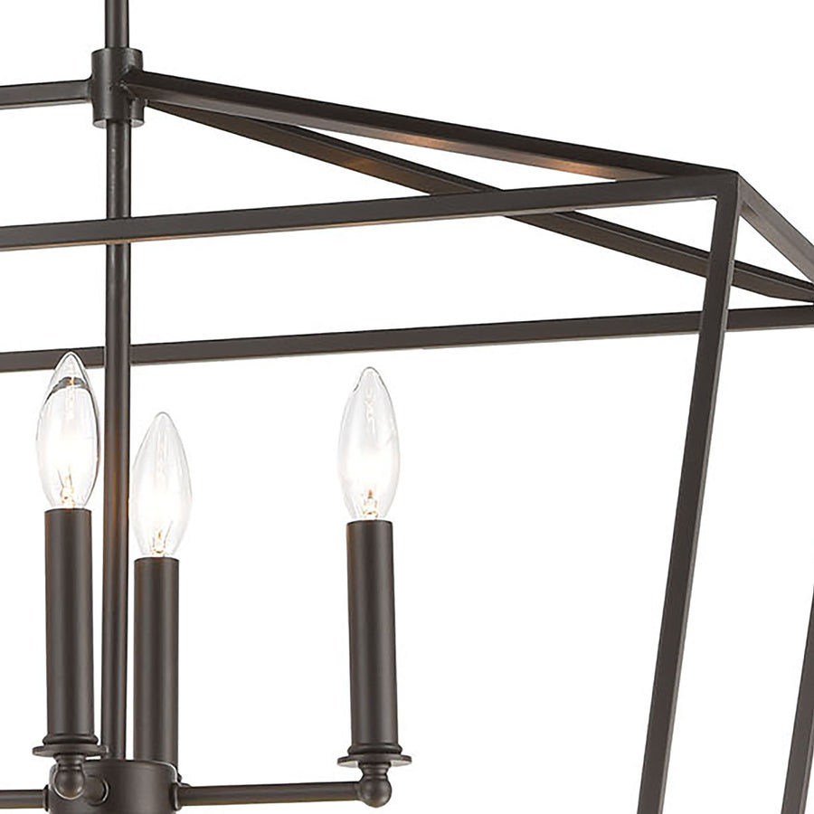 Fairfax 36' 7 Light Island Light in Oil Rubbed Bronze