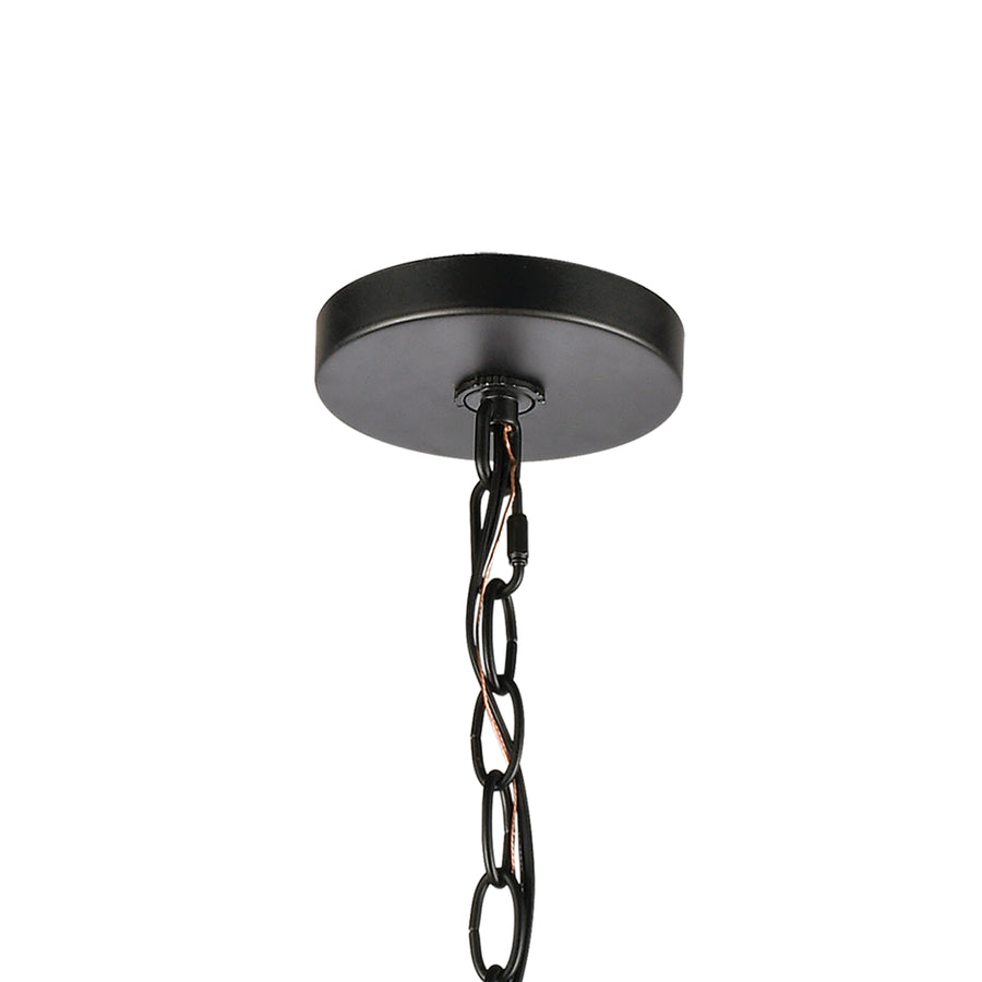 Glendon 43' 9 Light Chandelier in Matte Black