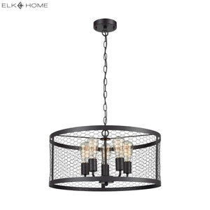 Grange 21' 5 Light Chandelier in Oil Rubbed Bronze