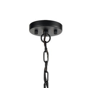 Heathrow 28' 10 Light Chandelier in Matte Black