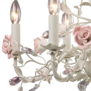 Heritage 22' 6 Light Chandelier in Cream