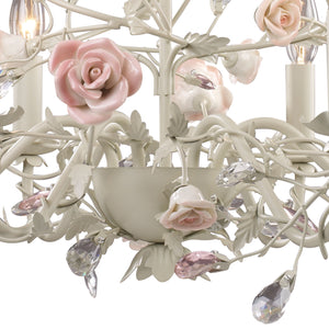 Heritage 22' 6 Light Chandelier in Cream