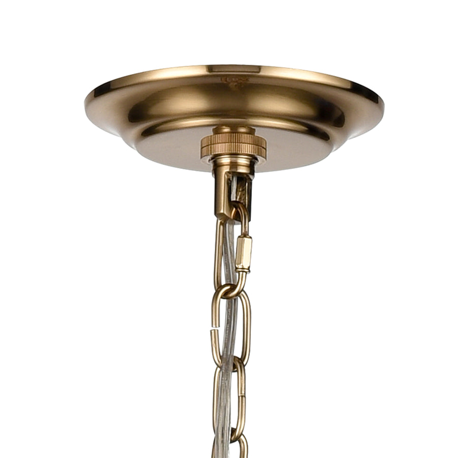 Inga 29' 9 Light Chandelier in Brass