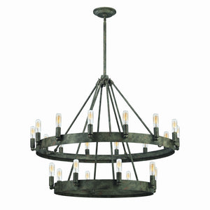 Lewisburg 32' 22 Light Chandelier in Malted Rust