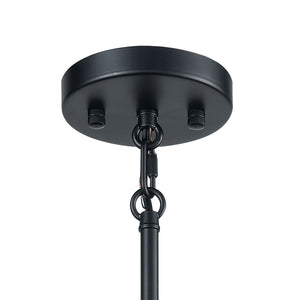 Livingston 17' 5 Light Chandelier in Matte Black