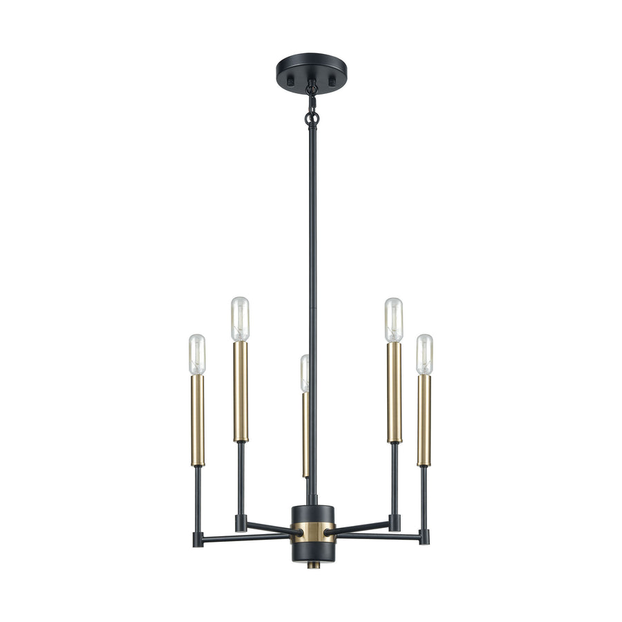 Livingston 17' 5 Light Chandelier in Matte Black