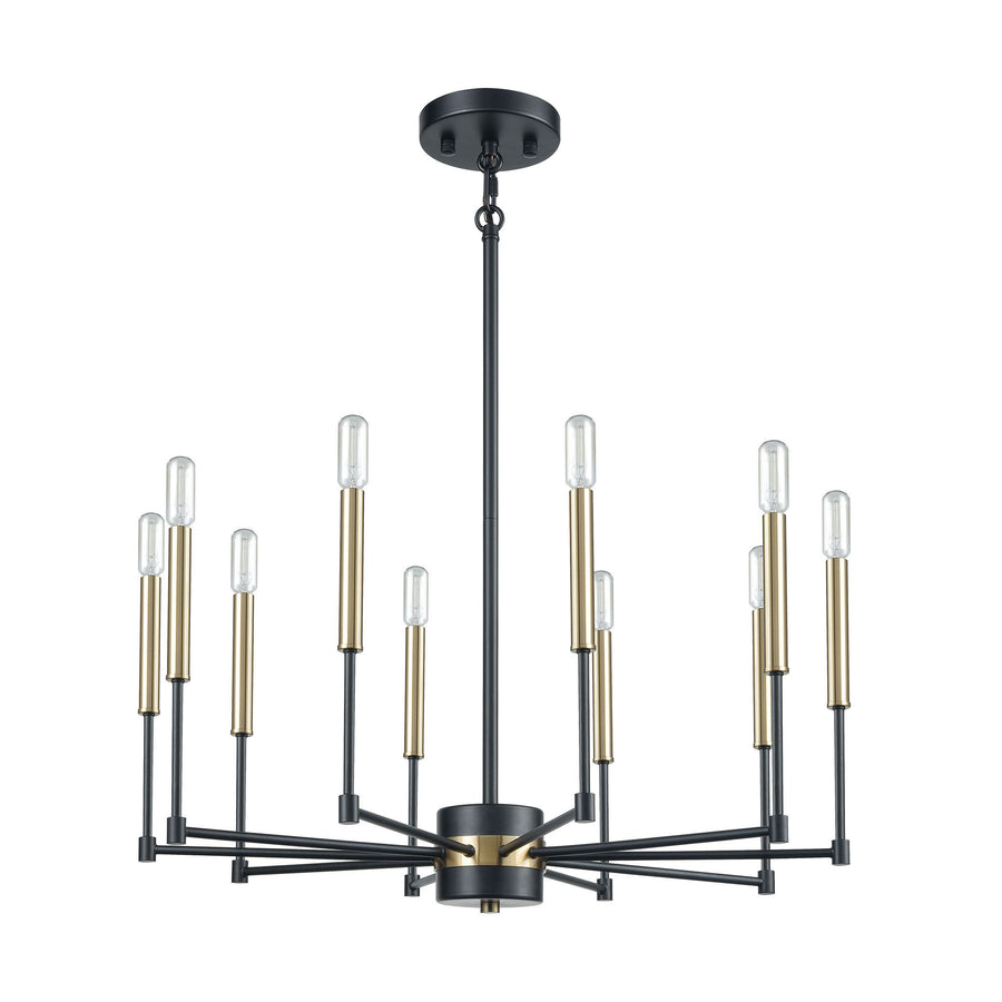 Livingston 29' 10 Light Chandelier in Matte Black