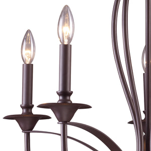 Medford 26' 5 Light Chandelier in Oiled Bronze