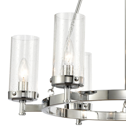 Melinda 26" 6 Light Chandelier in Polished Chrome