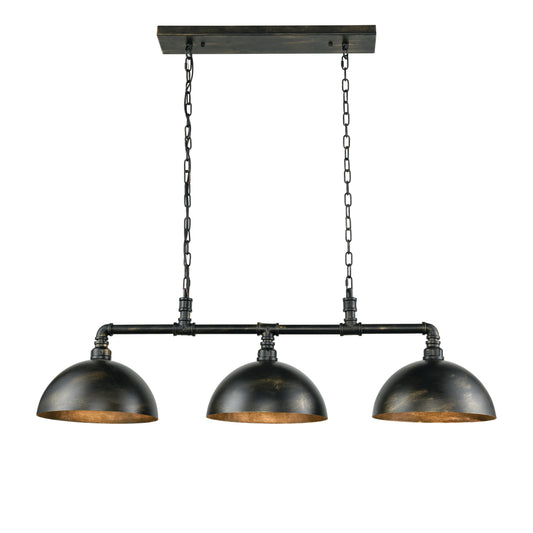 Mulvaney 49" 3 Light Island Light in Black