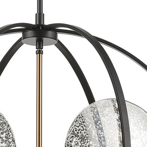 Oriah 28' 6 Light Chandelier in Matte Black