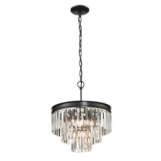 Palacial 16" 4 Light Chandelier in Oil Rubbed Bronze